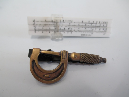 Pair of Measuring Tool Tie Clips