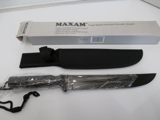 Maxam Fixed Blade Hunting Knife with Sheath (A)
