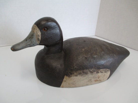 14 inch Handcarved Wooden Blue Bill Decoy