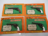 Marx Toys Miniature Authentic Six Shooter & Civil War - Lot of 4