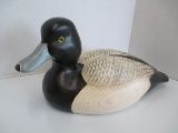 19 inch Lac La Croix Ducks Unlimited Carved Magnum Blue Bill Decoy