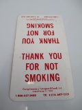 NOS Unfolded Metal No Smoking A Frame Sign (B)