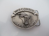 Wisconsin Ducks Unlimited Belt Buckle