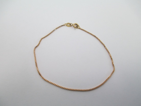 14K Declicate Chain Gold Bracelet