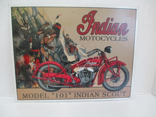 16"x12" Indian Motocycles Tin Sign