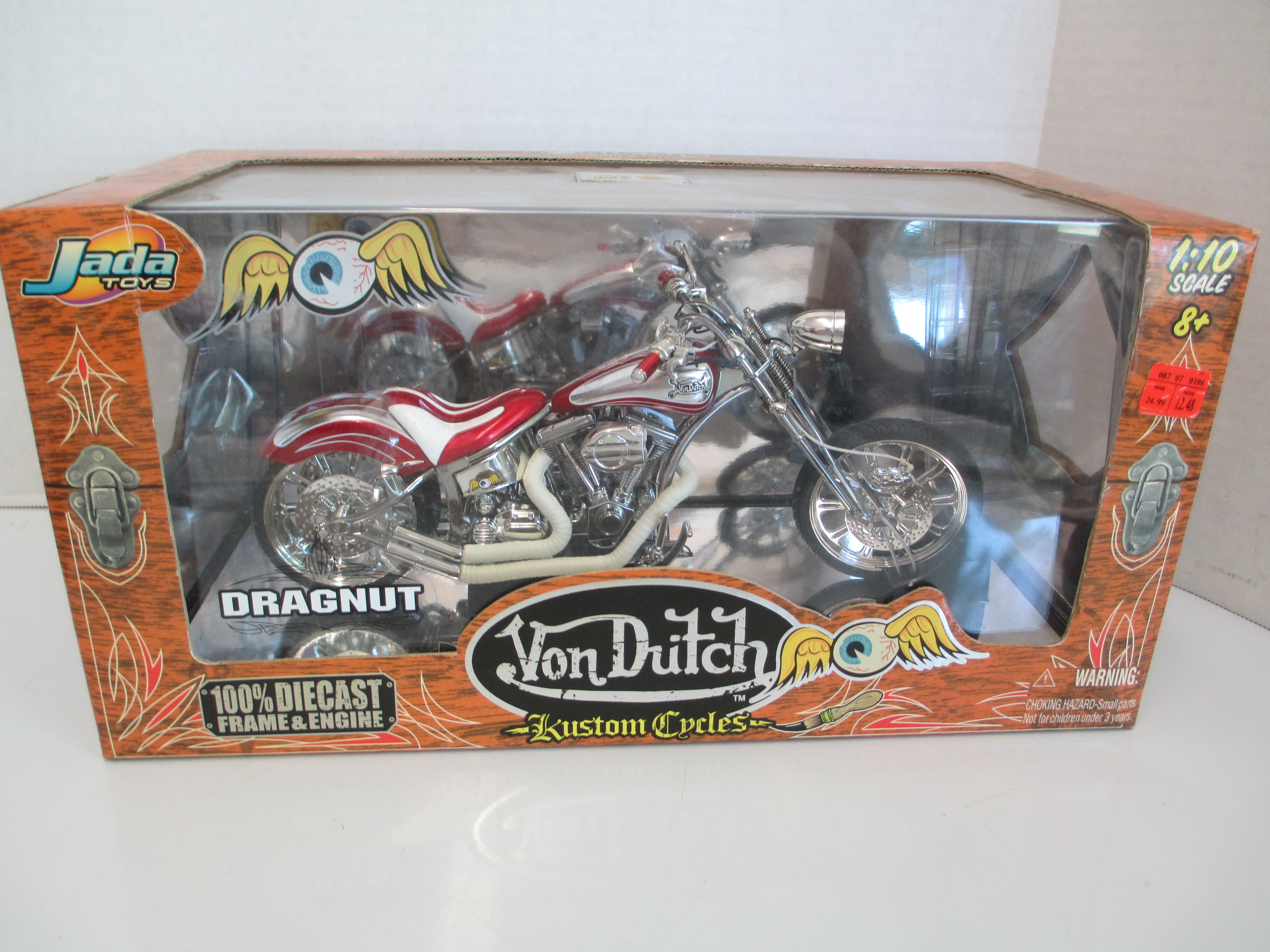 Von Dutch カスタム サイクルズ 1/10特大サイズ Von Dutch Kustom Cycles Dragnut 1:10 Scale | Proxibid