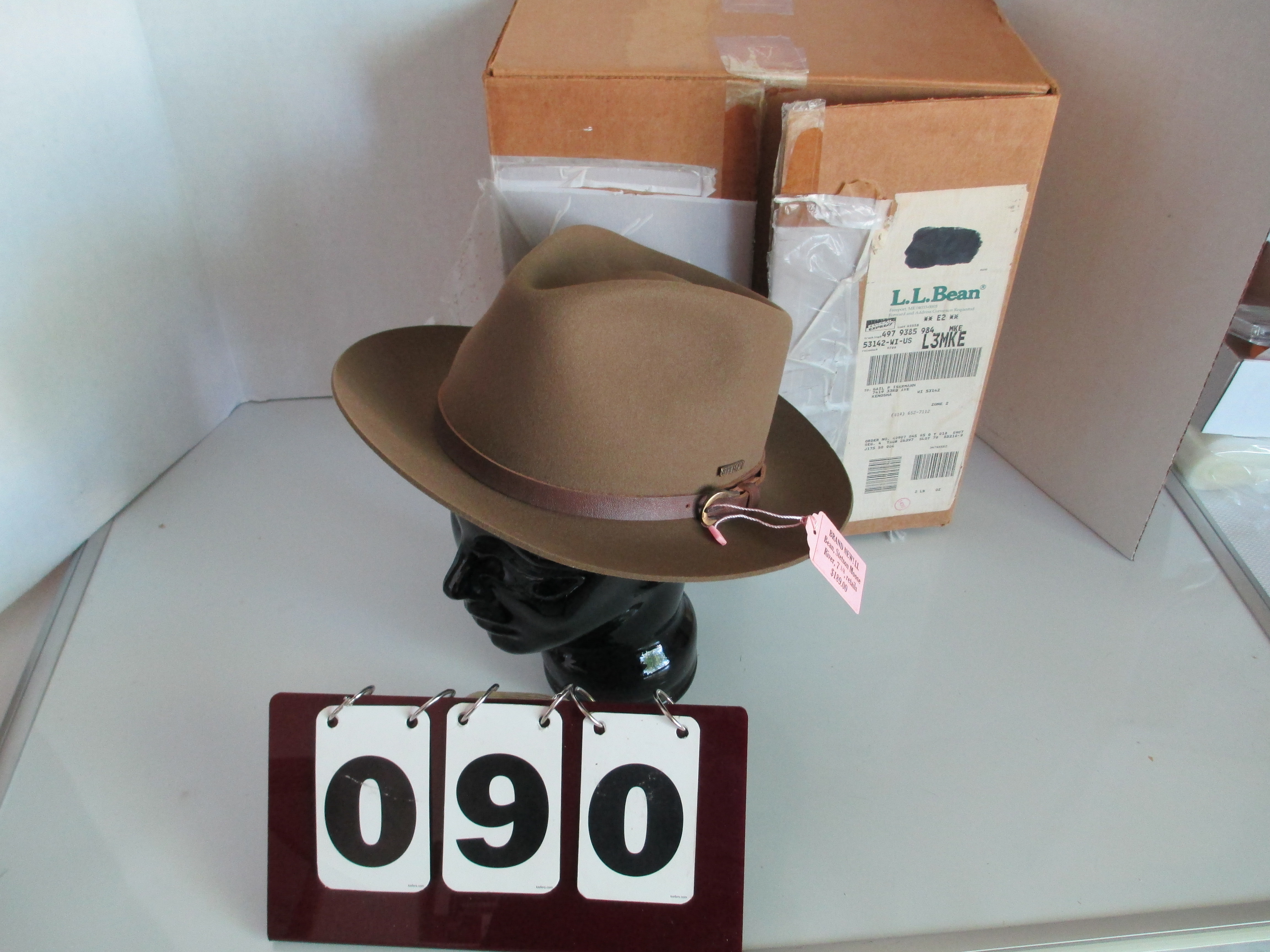 LL Bean Stetson Moose River Khaki Hat | Proxibid