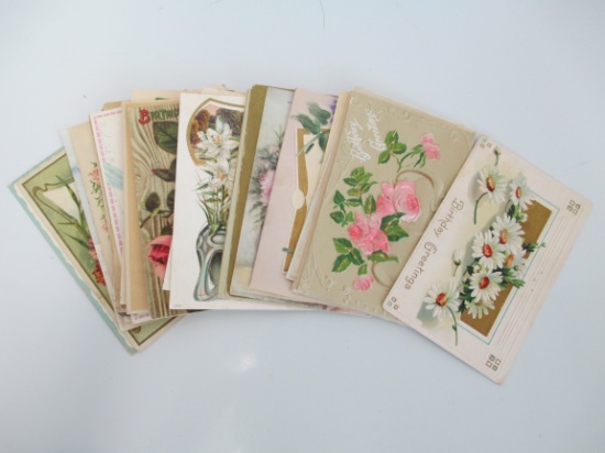 Early 1900's BIRTHDAY Postcards- Mixed Lot of Approximately 30 (A)