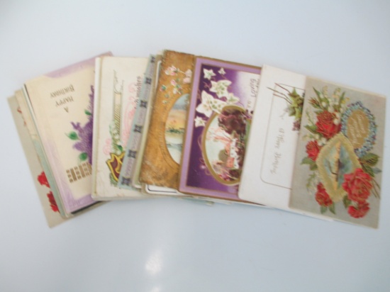 Early 1900's BIRTHDAY Postcards- Mixed Lot of Approximately 30 (B)