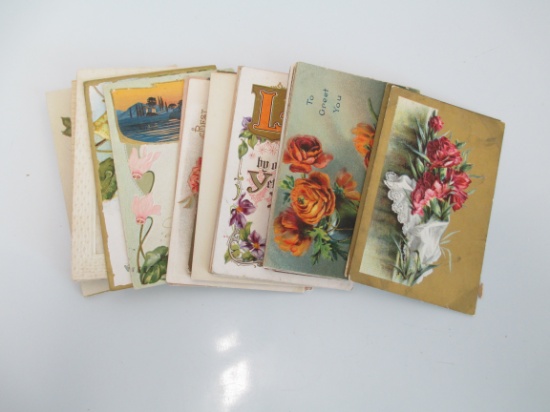 Early 1900's FLOWER Postcards- Mixed Lot of Approximately 35 (B)