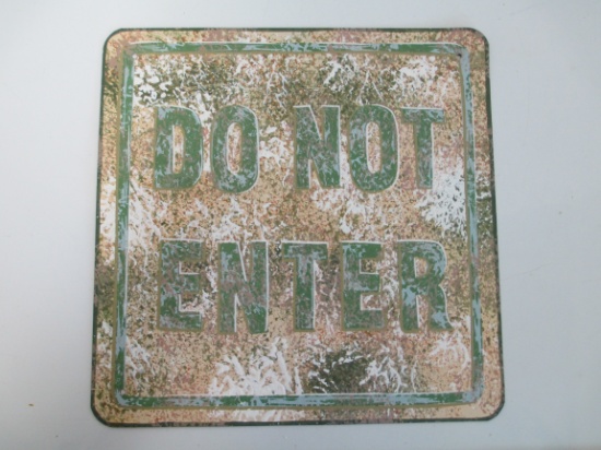 10.5"x10.5" DO NOT ENTER Sign