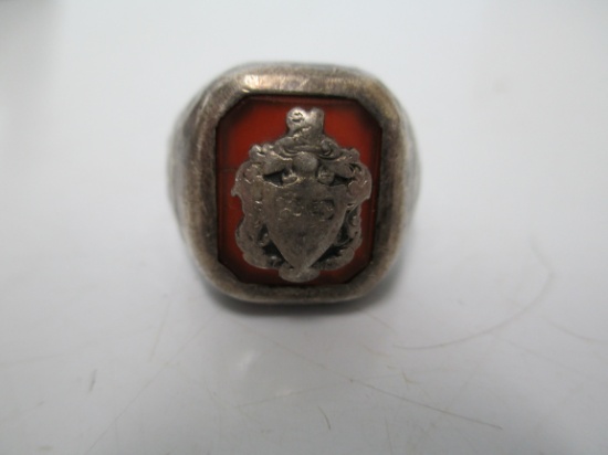 1950 Sigma Alpha Epsilon Sterling Silver Fraternity Ring