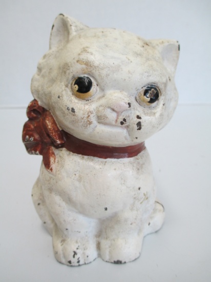 Antique Cast Iron Cat Bank