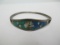 Mexican Silver Turquoise Mosaic Bracelet