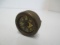 German Brass Lapel Compass with Elk & Oak Leaf Design