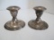 Wm. Rogers Weighted Sterling Candlestick Holders