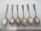 Sterling Silver Spoons- Lot of 6 with Twisted Handle