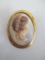 Antique Mother of Pearl Cameo Brooch