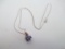 Sterling Silver Necklace with Amethyst