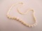 Glass Beaded Ivory Color Necklace