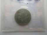 1852 Silver Three Cent Piece
