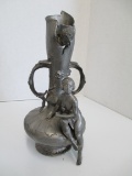 Art Nouveau Vase with Nude Woman