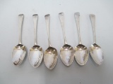 Sterling Silver Spoons- Lot of 6- Monogrammed S