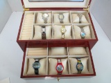 Watch Case Display Box with Watches