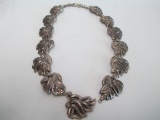 Mexico Silver Necklace (needs repair)