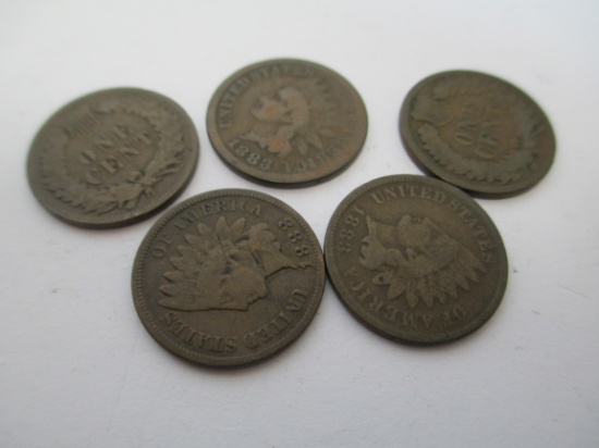 5-1888 Indian Head Pennies