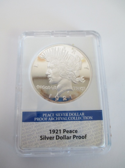 Archival Collection 1921 Peace Silver Dollar Proof Coin (A)