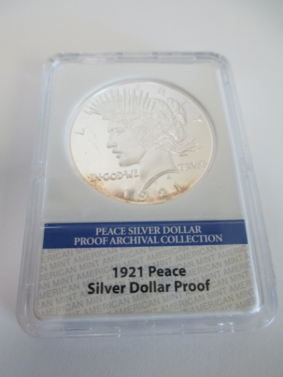 Archival Collection 1921 Peace Silver Dollar Proof Coin (D)