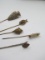Native American Hat Pins- Indian Chiefs and Arrowheads