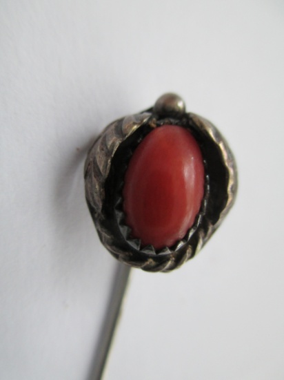 Southwestern Coral Hat Pin