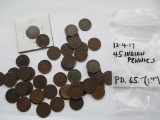 Indian Head Pennies - Lot of 45
