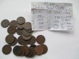 Indian Head Pennies- Lot of 25