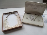 Sterling Silver Van Dell Necklace & Earring Set