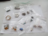 Sterling Silver Lot- Pins, cufflinks, earrings and more!