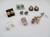 Sterling Silver Earrings- Lot of 7 pairs