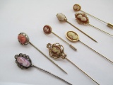 Cameo Hat Pins- Lot of 8