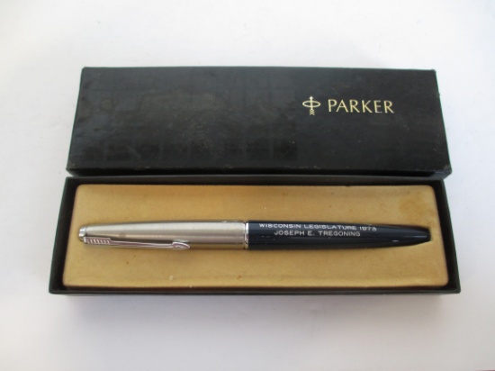 Parker Wisconsin Legislature 1973 Joseph E. Tregoning Fountain Pen