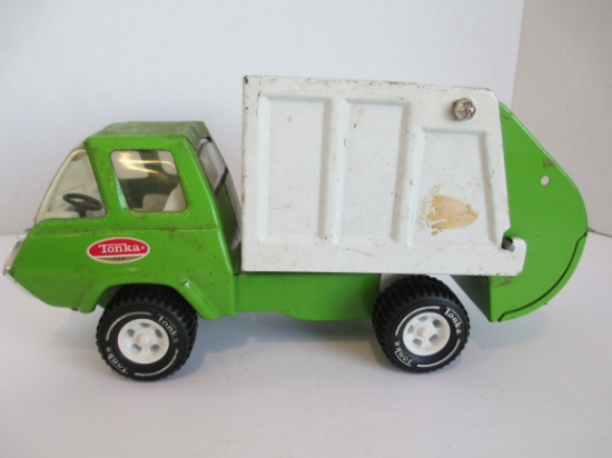 10" Pressed Metal Tonka Garbage Dump Truck