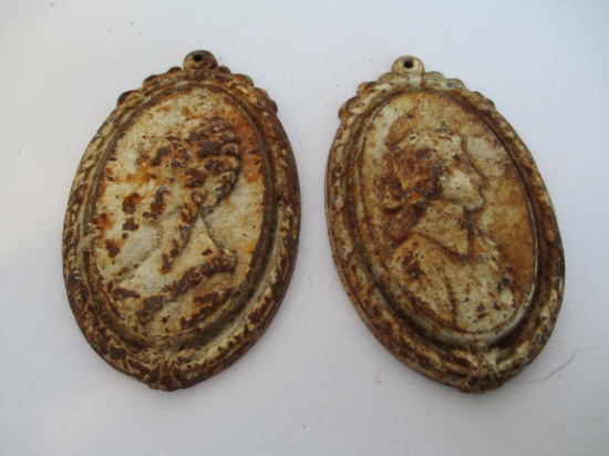 Pair of Victorian Cameo Architectural Hardware