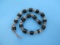 Black Oval 6-Layer Chevron Beads