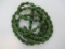 Oval Green 6 Layer Chevron Beads
