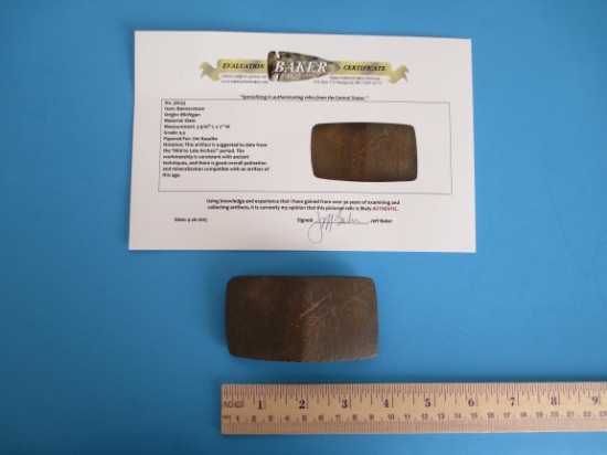 Mid to Late Archaic Double Edge Bannerstone
