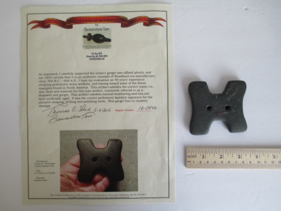 Woodland Era Hopewell Reel Gorget