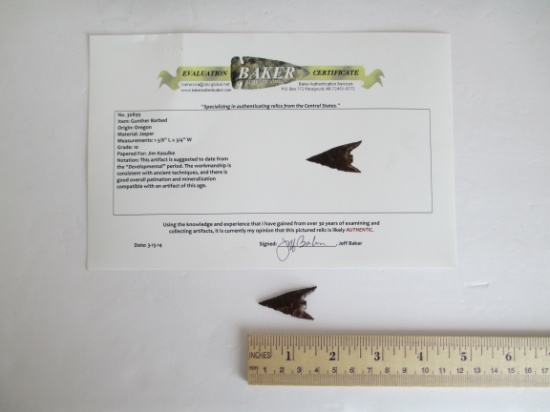 Gunther Barbed Arrow Point