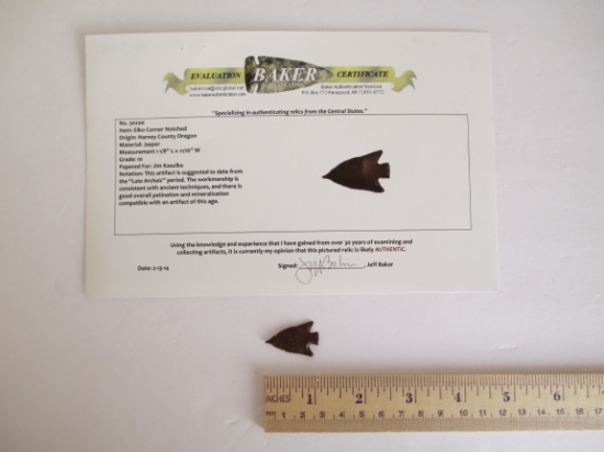 Elko Corner Notched Arrow Point