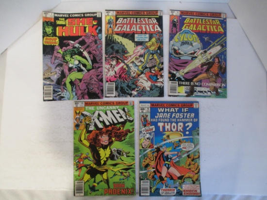 40 Cent & 60 Cent Comics- X-Men, Thor,  Battlestar Galactica (2), She-Hulk